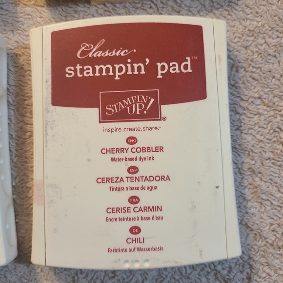 4 Stamp Pads used once. 4 shades of red. Classic stampin pads - Picture 2 of 5
